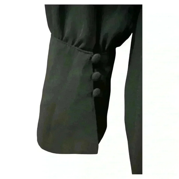 White House Black Market Button Front V Neck Blouse Size Small - Picture 6 of 11